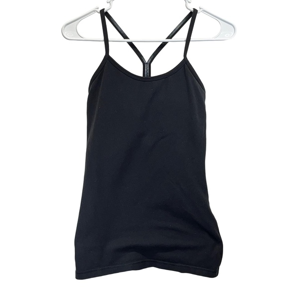 Lululemon Athletica Women's Black Racerback Strap Padded Tank‎ Top Size 4 - Picture 2 of 8